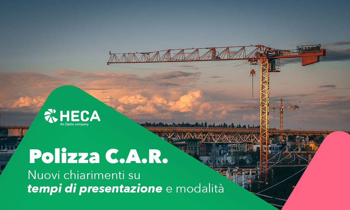 nuovi chiarimenti su tempi di presentazione e modalità per al polizza car negli appalti